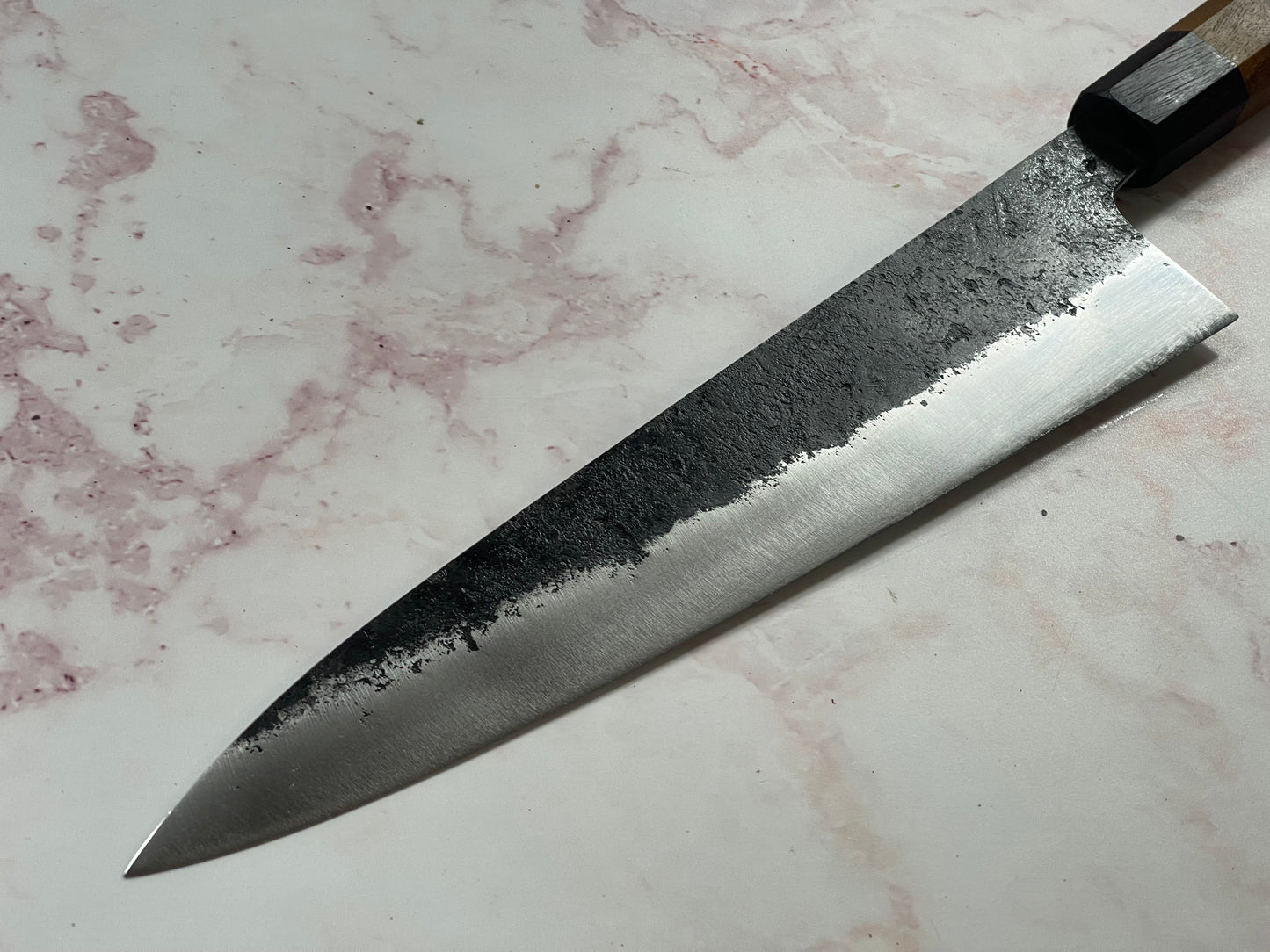 Gyuto 230mm Kurouchi Jatiwood and Rosewood Timber Handle