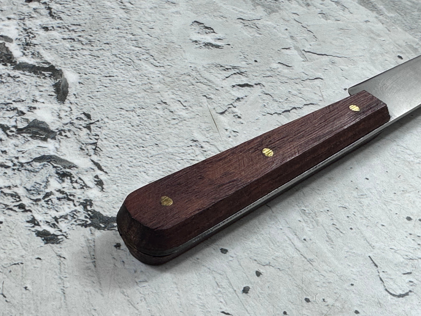 Vintage French Paring Knife 100mm Inox Steel Wood Handle 2221