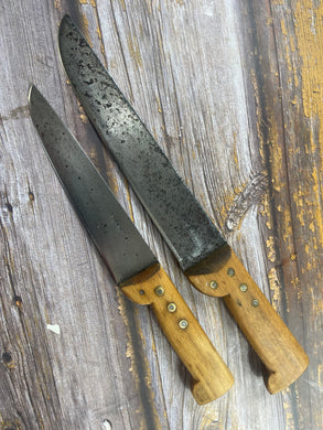 Vintage Pradel Carbon Steel Knife Set 2x Made in France 🇫🇷 1961