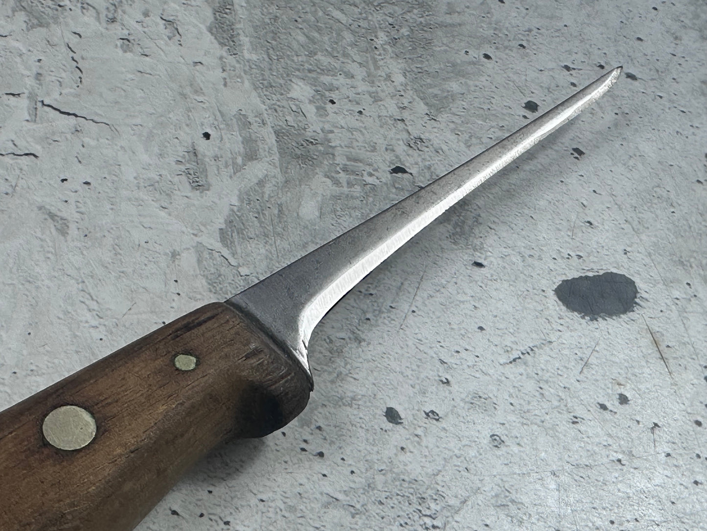 Vintage Gustav Emil Ern Boning Knife 120mm Carbon Steel Made in Germany 2126