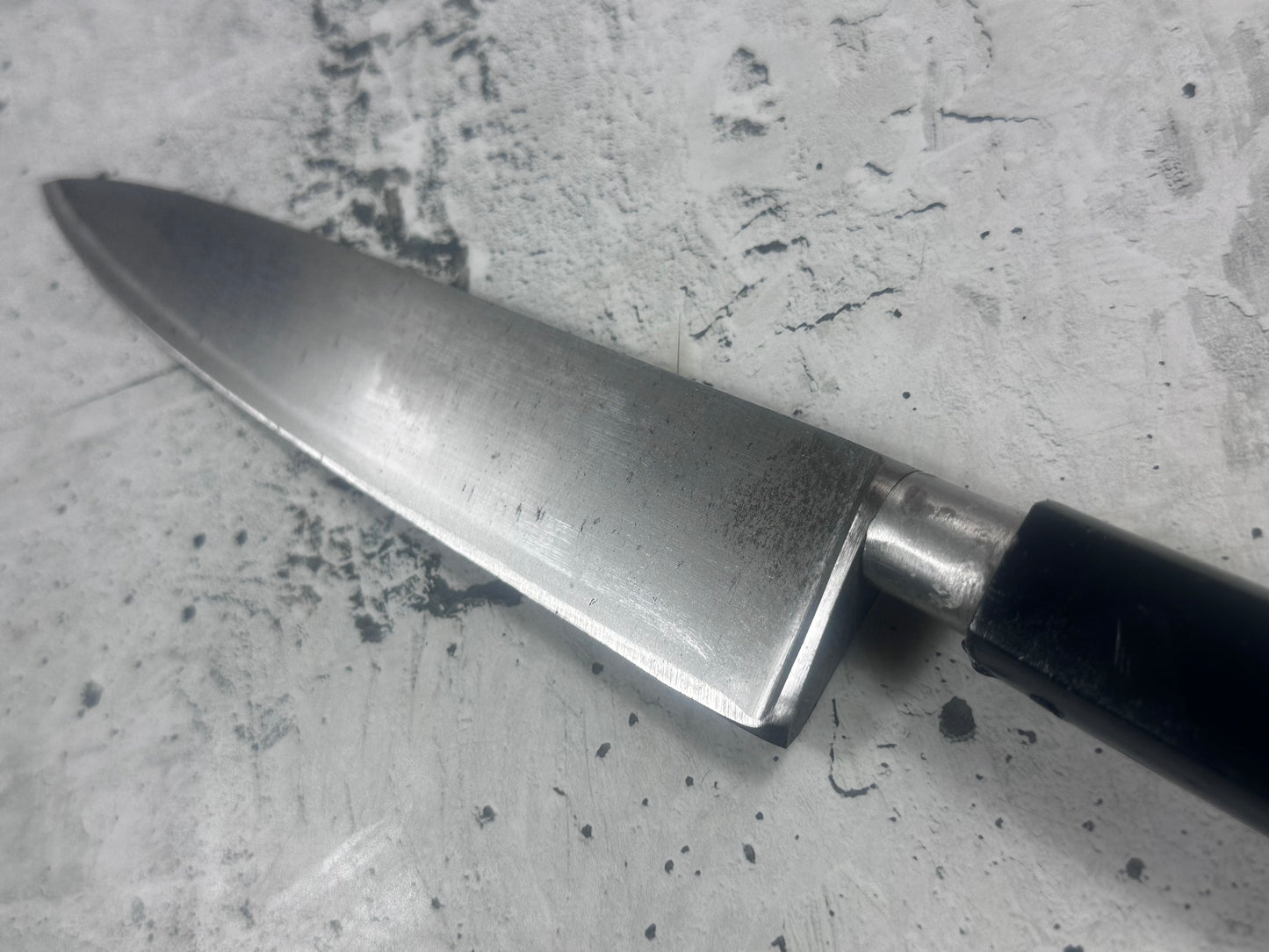 Vintage French Chef Knife 200mm High Carbon Steel Made in France 2123
