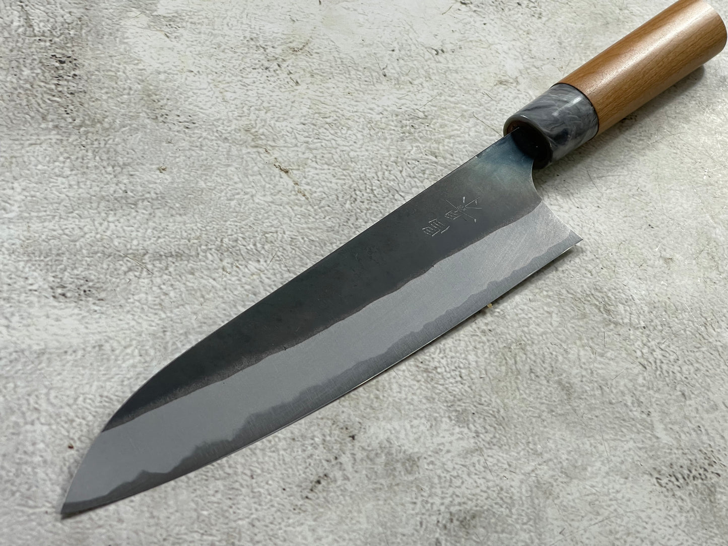 MASAKAGE MIZU Gyuto  180mm oval Cherry Wood Handle