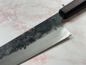 K-Tip Gyuto 230mm Kurouchi Full Jatiwood Timber Handle