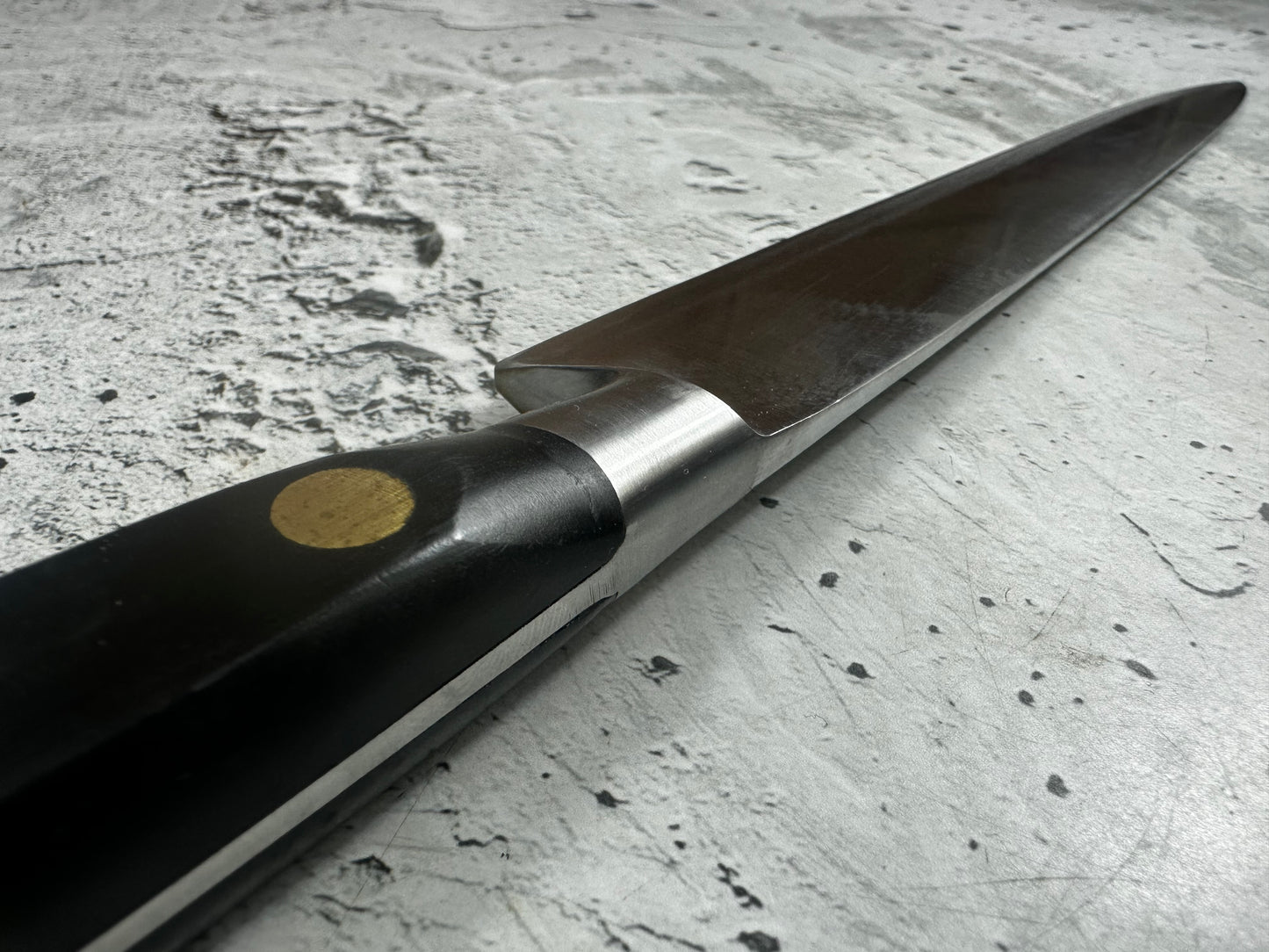 Vintage French Sabatier Slicing Knife 250mm High Carbon Steel POM Handle 2247