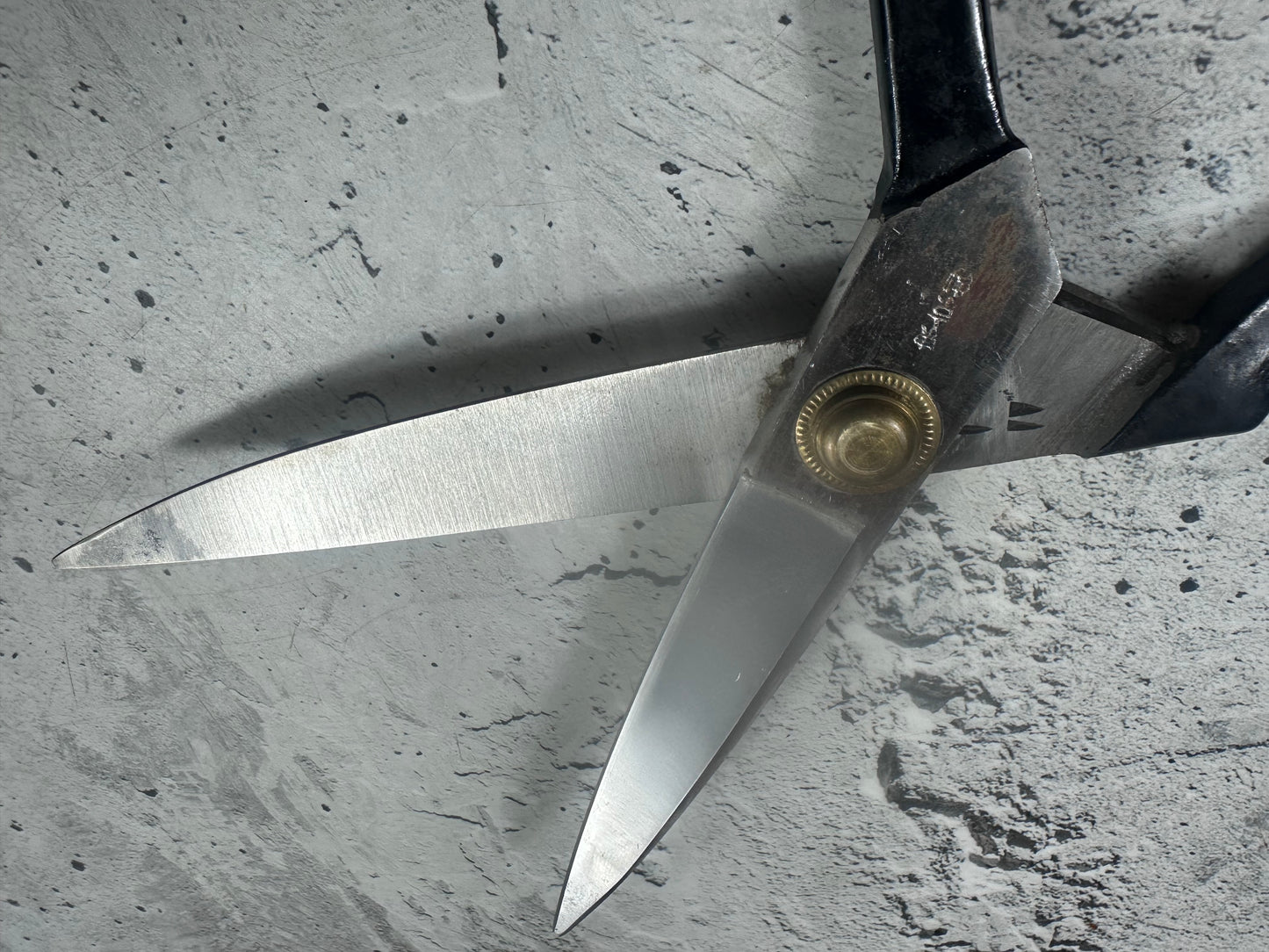 Vintage Ryujiro Kitchen Scissors 170mm Carbon Steel 2156