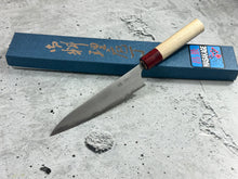 Load image into Gallery viewer, MASAKAGE YUKI petty 150mm Oval Magnolia wood with Red Pakka wood