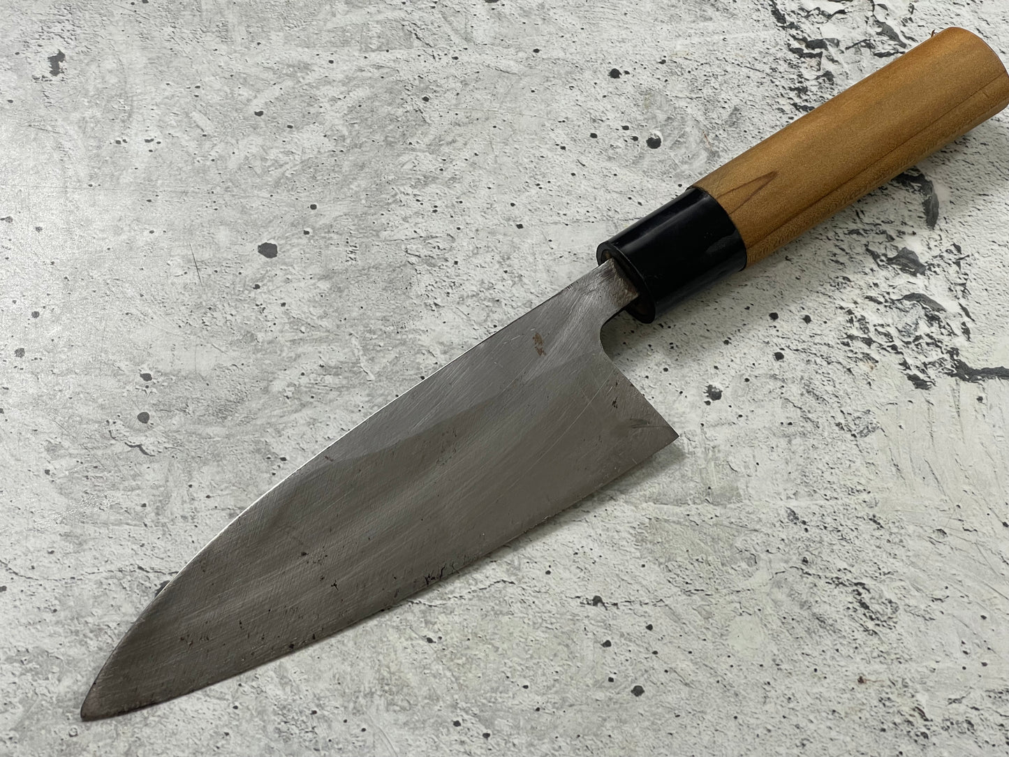 Vintage Japanese Deba Knife 150mm Made in Japan 🇯🇵 Carbon Steel 1555