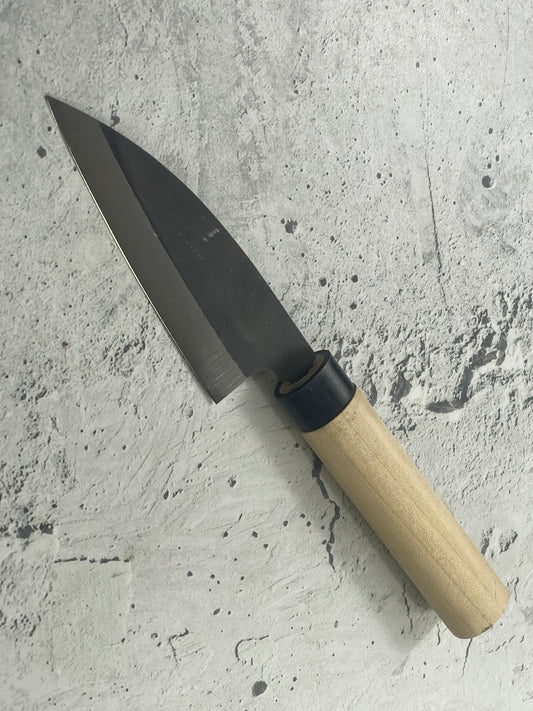 Vintage Japanese Ko Deba Knife 10cm Carbon Steel Magnolia Handle Made In Japan 🇯🇵 1750