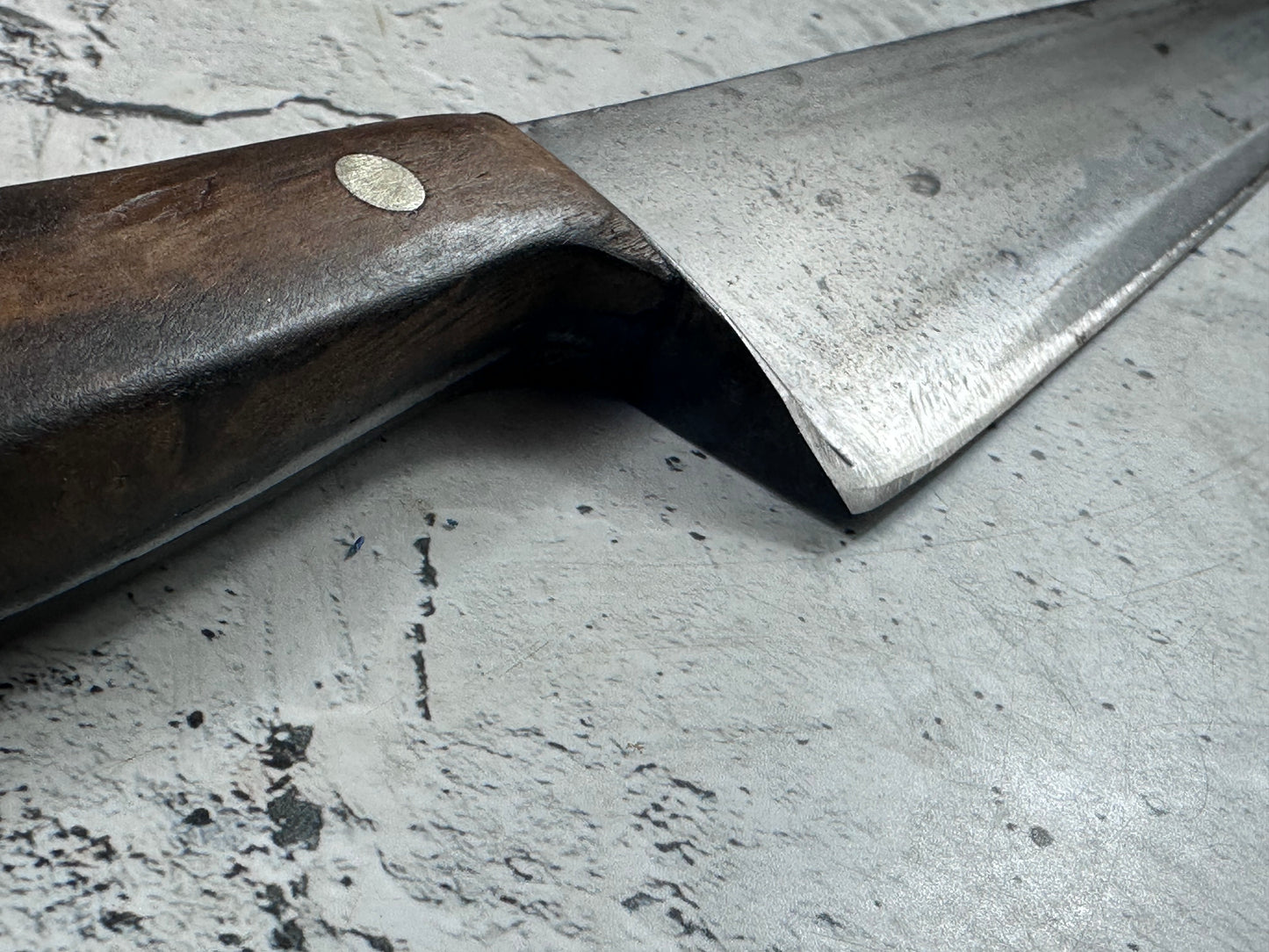 Vintage Gustav Emil Ern Chef Knife 310mm Carbon Steel Made in Germany 2111