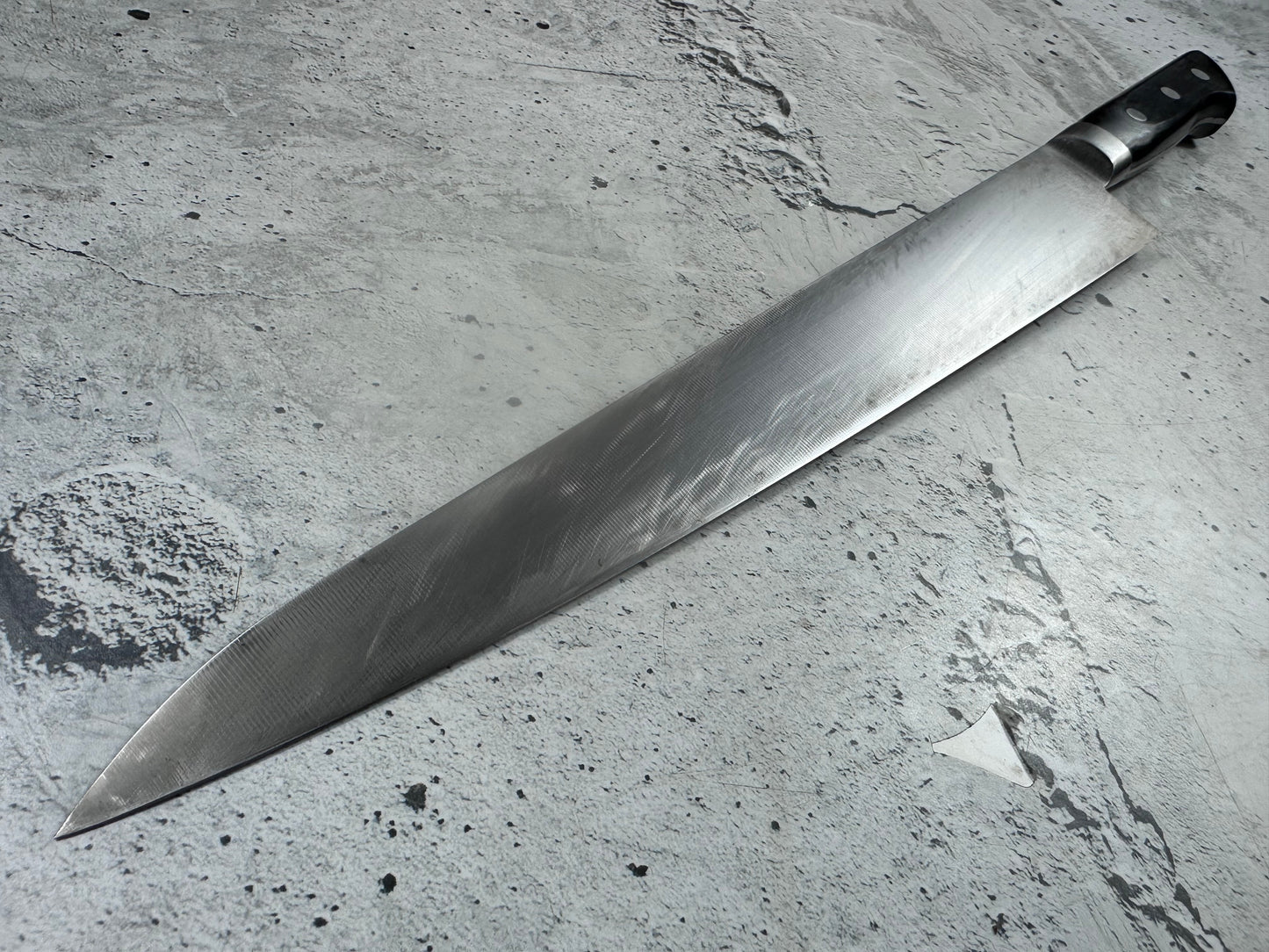 Vintage Sakai Kikumori Sujihiki Knife 300mm Carbon Steel Wood Handle 2238
