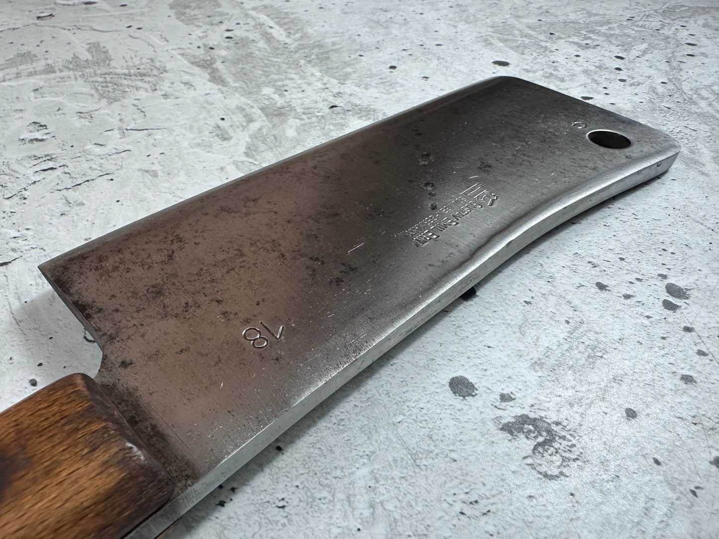 Vintage Gustav Emil Ern Cleaver Knife 180mm Made in German 2023
