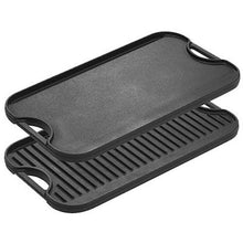 Load image into Gallery viewer, LODGE COOKWARE Cast Iron Reversible Grill / Griddle Plate (50.8x26.6)