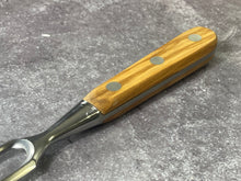 Load image into Gallery viewer, K Sabatier Bayonet Fork 170mm - HIGH CARBON STEEL - OLIVE WOOD HANDLE