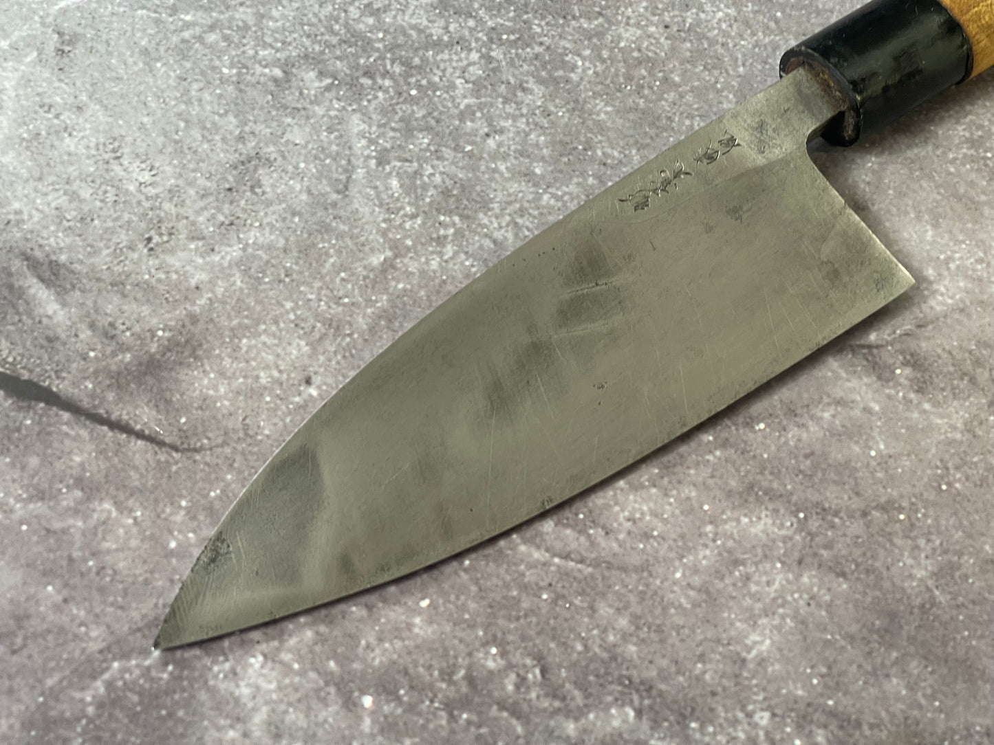 Vintage Japanese Deba Knife 150mm Made in Japan 🇯🇵 Carbon Steel 1755