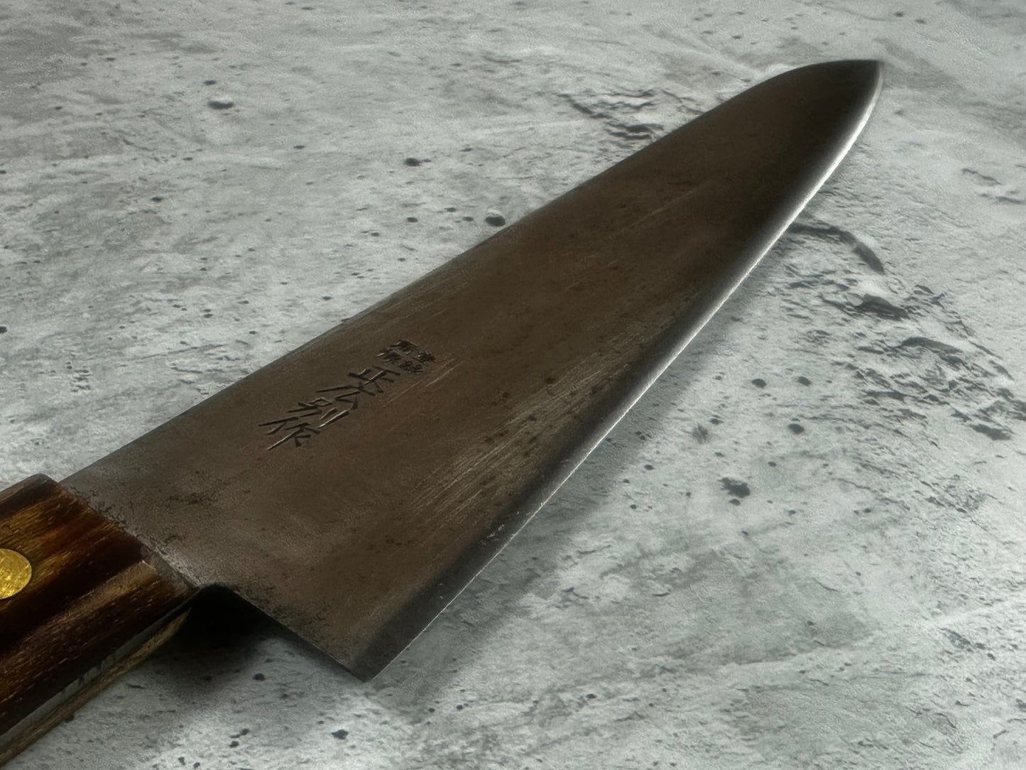 Vintage Japanese Gyuto Knife 270mm Carbon Steel  Made in Japan 2017