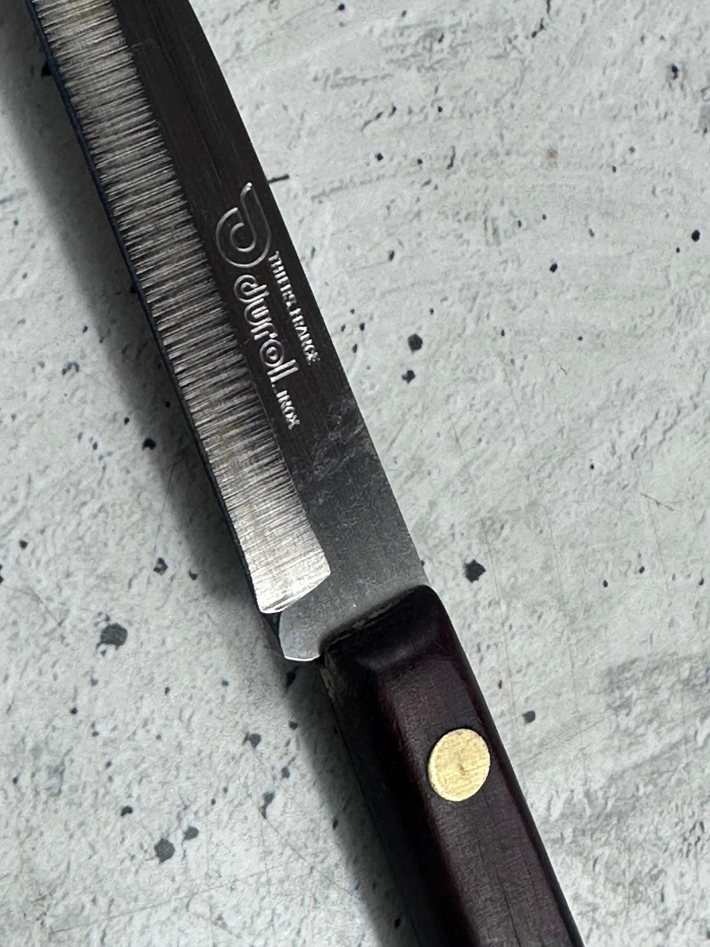 Vintage French Durol Paring Knife 70mm Inox Steel 2128