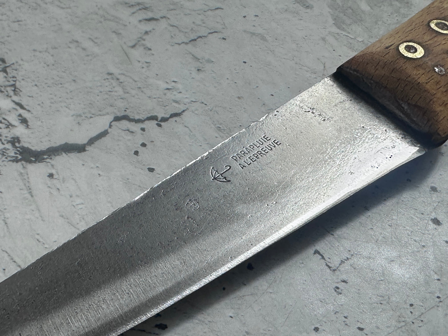 Vintage French Nogent Butcher Knife 140mm Carbon Steel 2169