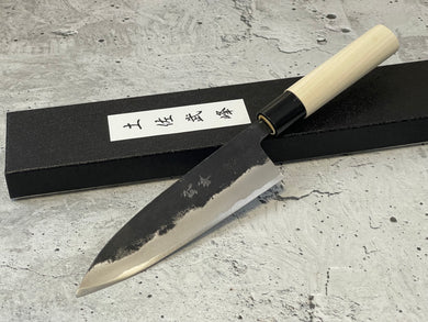 Murata Aogami Kurochi Finish Funayuki Knife 165mm - Made in Japan 🇯🇵