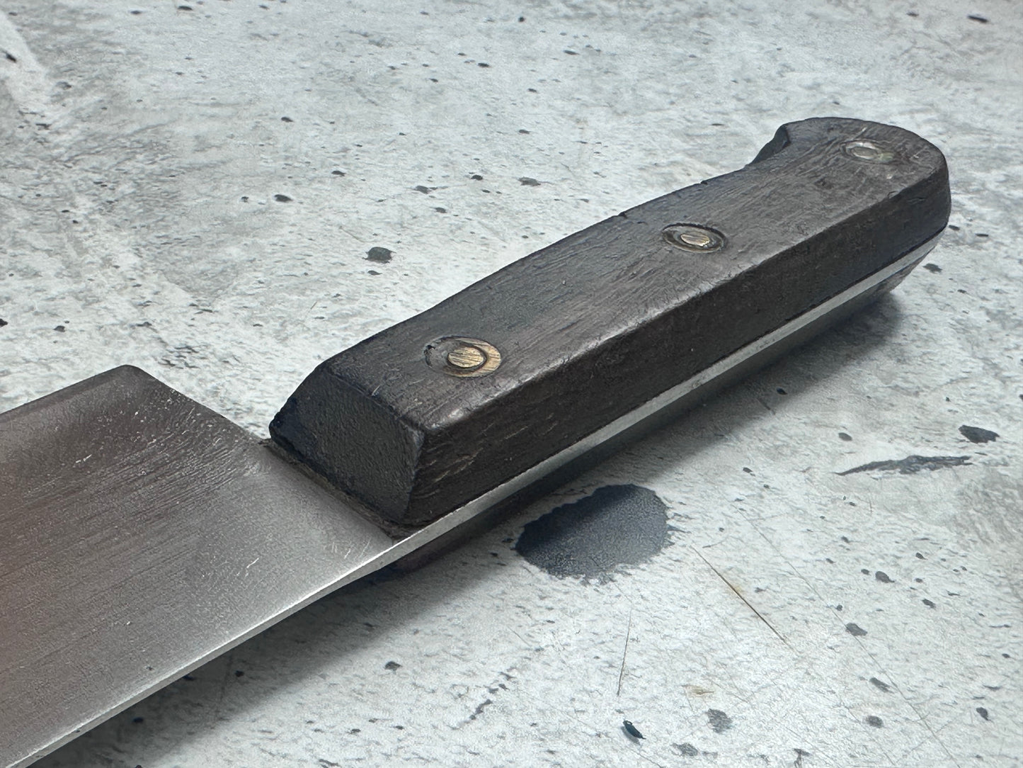 Vintage French Chef Knife 200mm Stainless Steel Wood Handle 2174