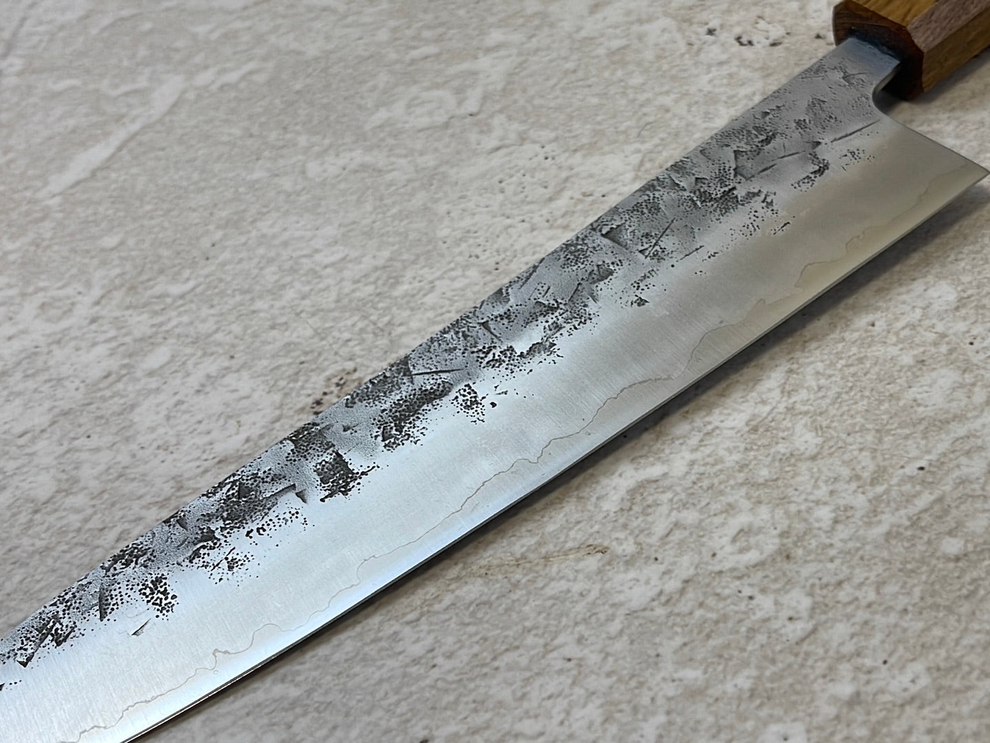 Tsunehisa SLD Washiji KOY Gyuto Knife 240mm - Made in Japan 🇯🇵 Oak Yaki Handle