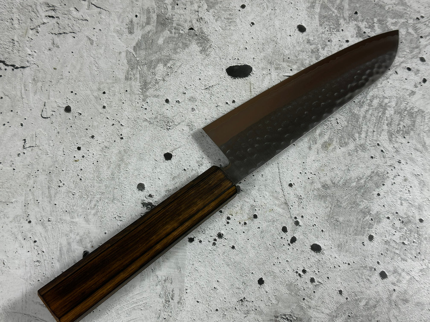 Masutani Kokuryu Tsutime Gyuto 180mm  VG1 Steel Oak Handle