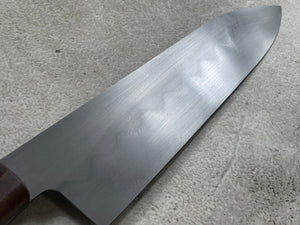 Kanefusa Full Tang Gyuto 230mm Teakwood Burl Set Brass Pins & Sheath