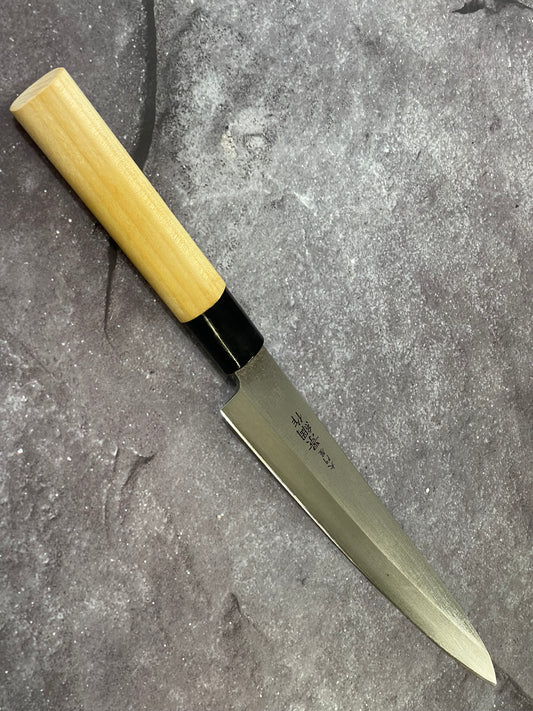 Vintage Japanese Yanagiba Knife 200mm  Made in Japan 🇯🇵 Carbon Steel 1684