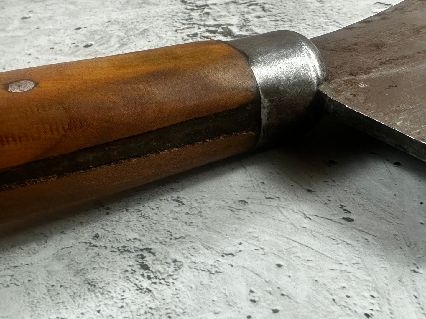 Vintage Foster Bros Butcher Cleaver Knife 160mm  Carbon Steel Blade Made in USA 🇺🇸 1997