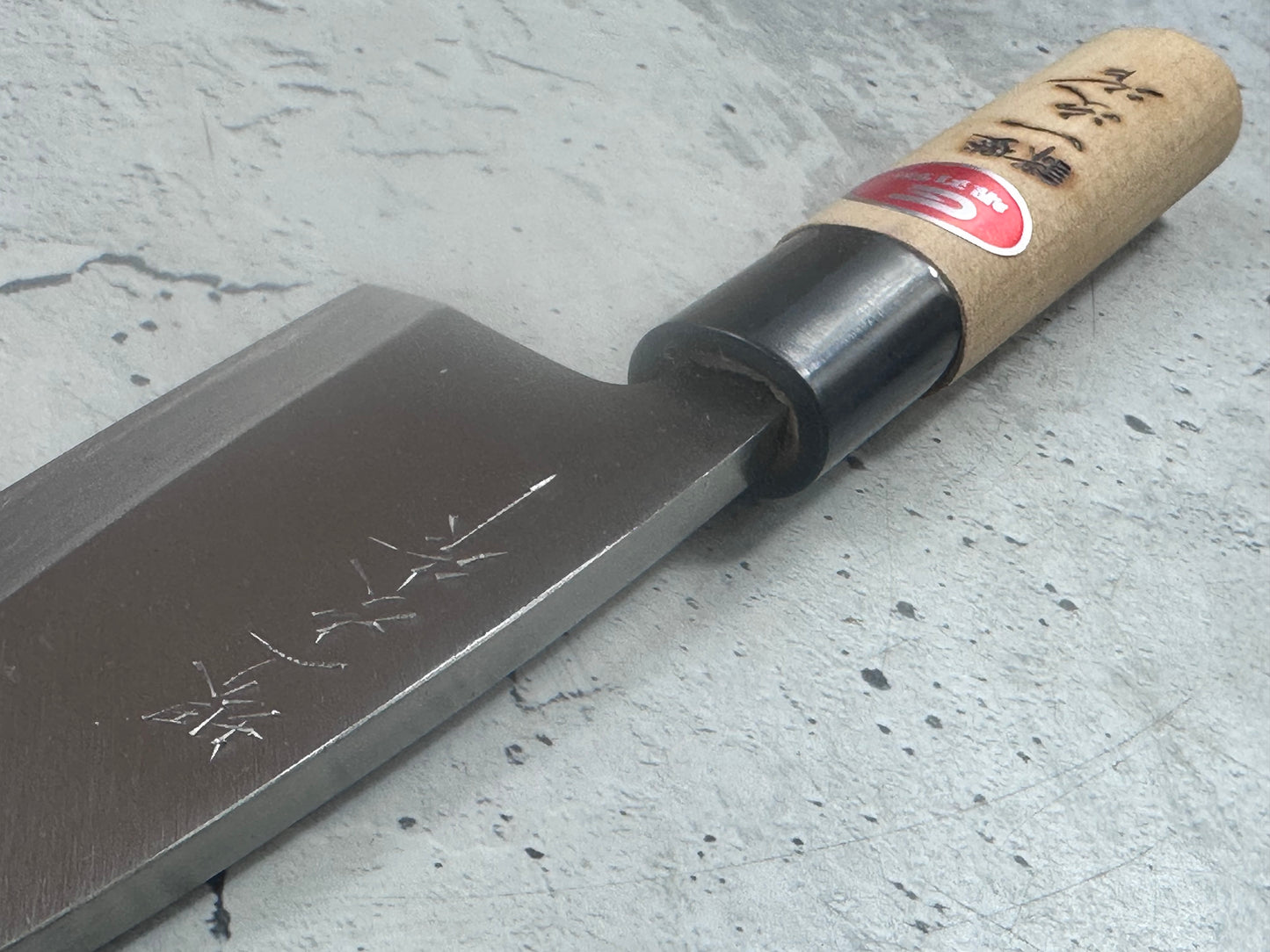 Vintage Sakai Ichiji Deba Knife Carbon Steel Wood Handle 2241