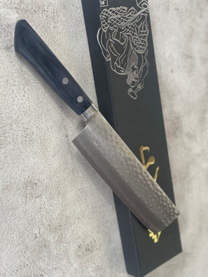 Masutani Kokuryu Usuba 160mm Blue Pakkawood Handle