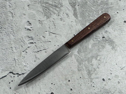 Vintage French Paring Knife 80mm Inox Steel Wood Handle 2223