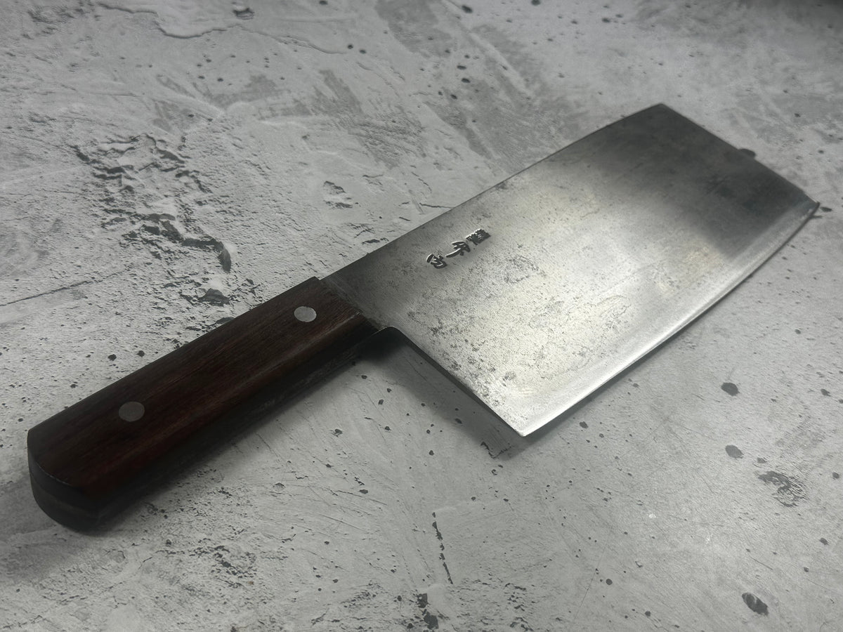 Vintage Takeuchi Hamono Seisakusho Cleaver 200mm Carbon Steel 2287