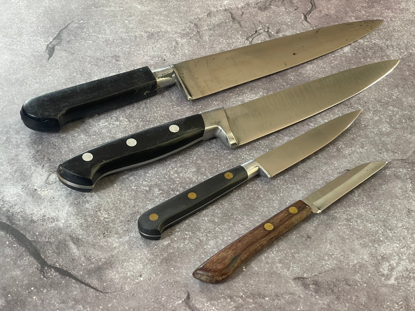 Vintage French Knife Set 4x Made in France 🇫🇷 1589