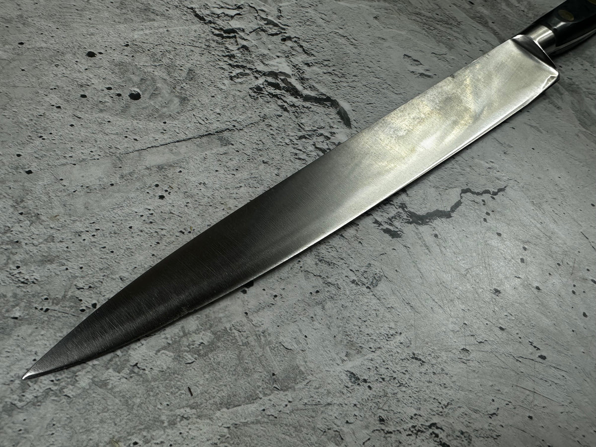 Vintage French Sabatier Slicing Knife 250mm High Carbon Steel POM Handle 2248