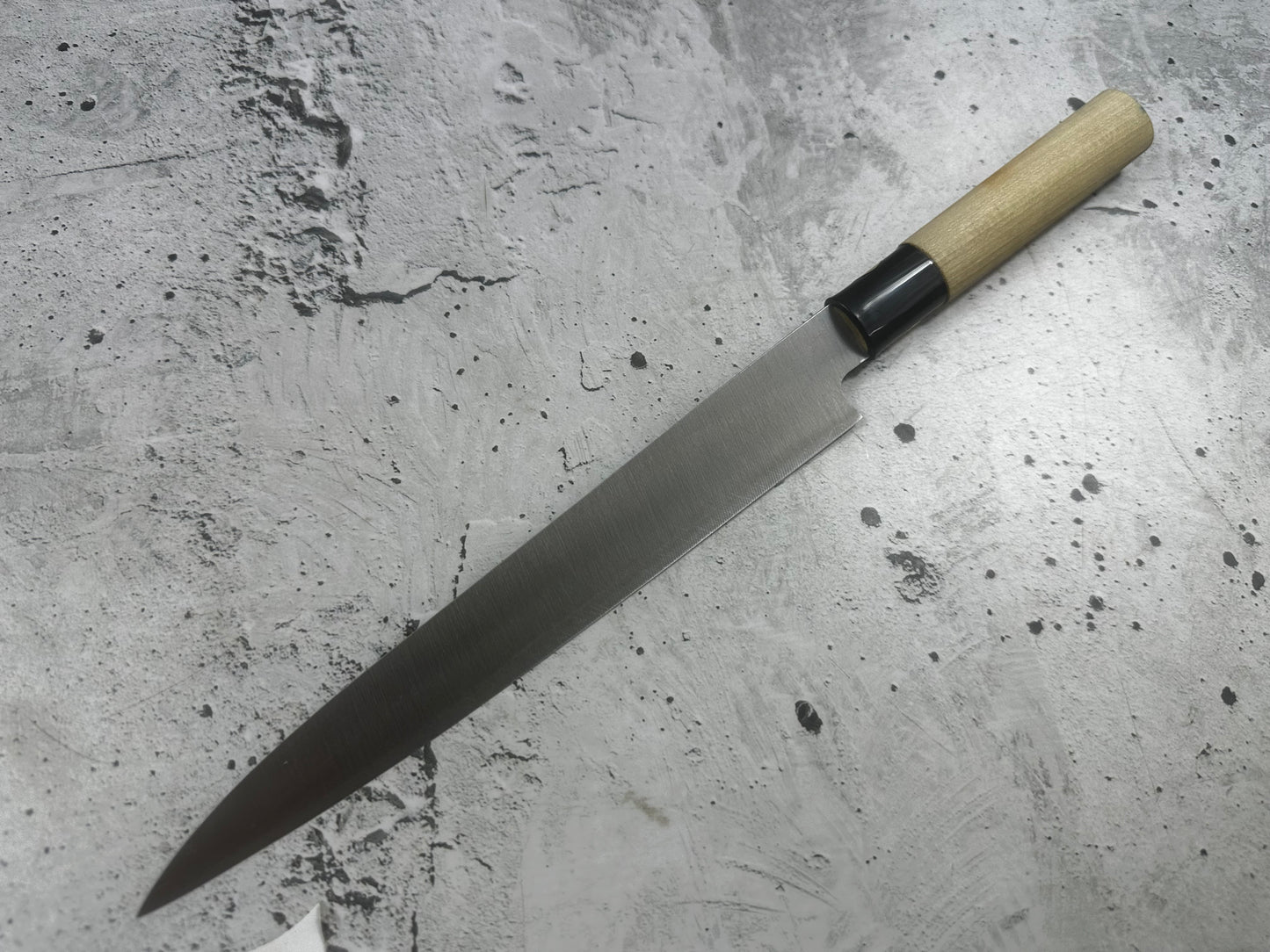 Vintage Sakai Ryujin Knife Set Carbon Steel Wood Handle Buffalo Horn 2231
