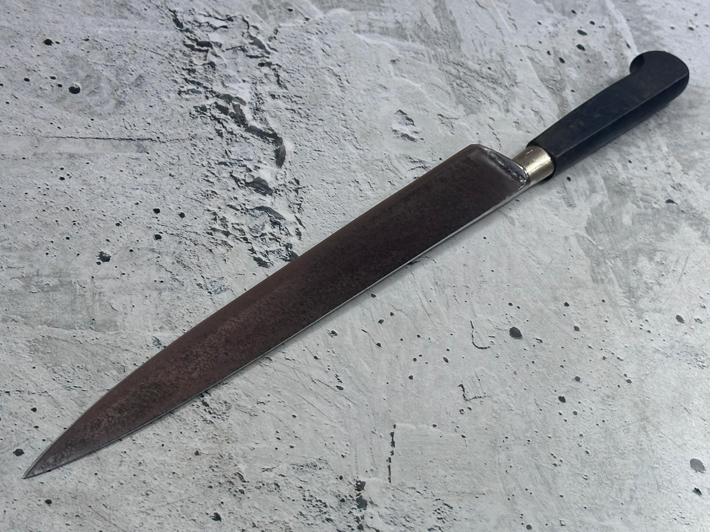 Vintage Sabatier Nogent Flexible Slicing Knife 230mm Carbon Steel 2186