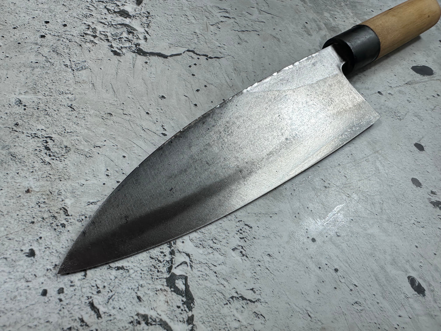 Vintage Sakai Sakamoto Deba Knife 170mm Carbon Steel 2145