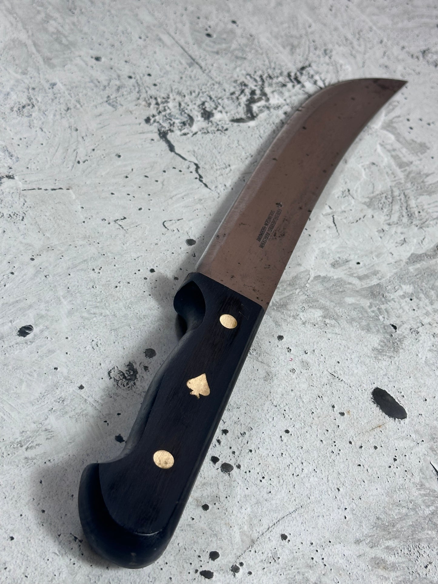 Vintage friedr. Herder Abr. Sohn Butcher Knife 240mm Made in German 2024