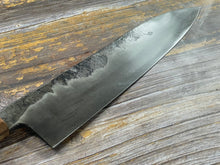 Load image into Gallery viewer, HG Blade Gyuto Knife 230mm Kurouchi Finish 1084 High Carbon Steel