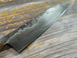 HG Blade Gyuto Knife 230mm Kurouchi Finish 1084 High Carbon Steel