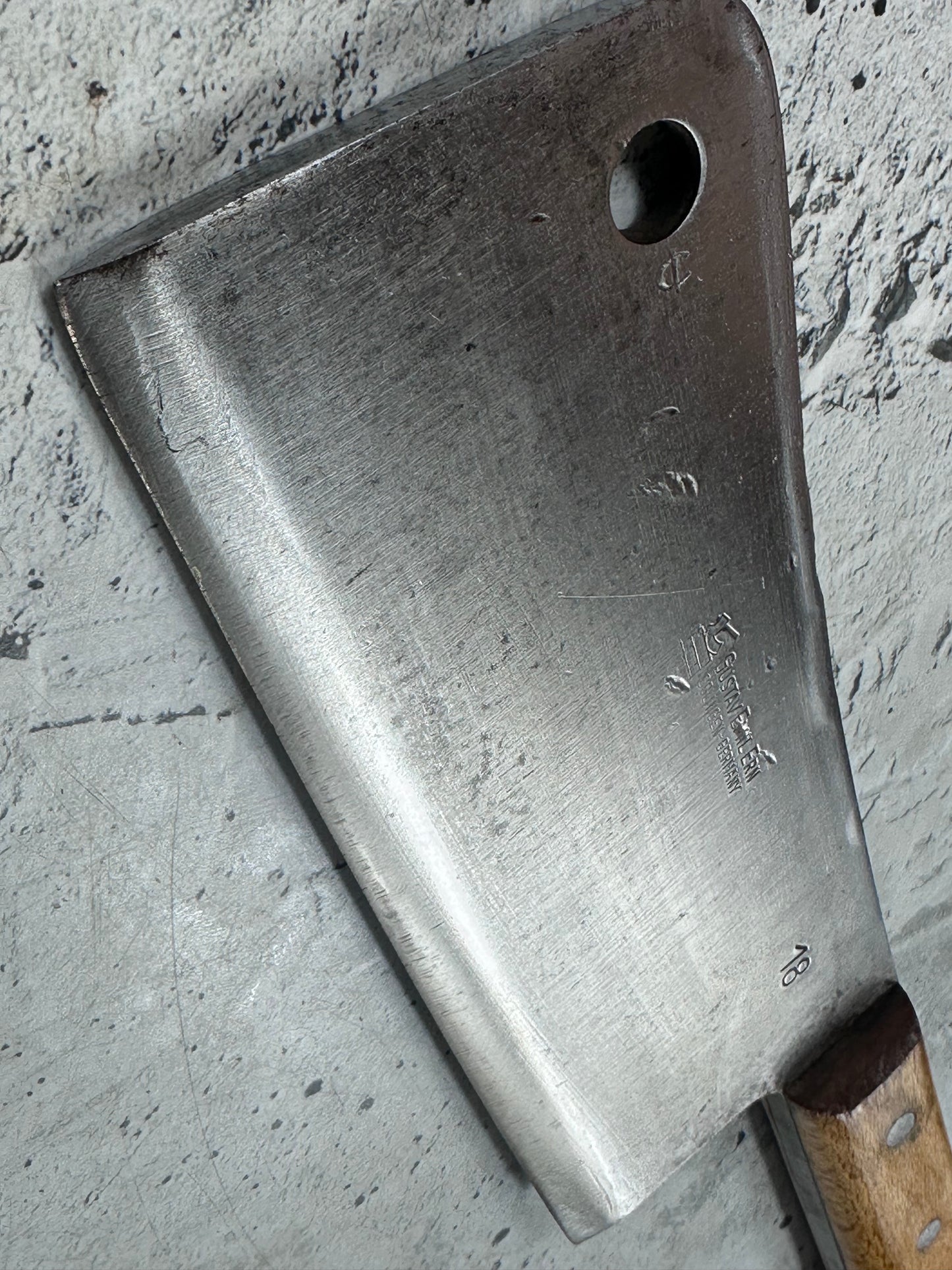 Vintage Gustav Emil Ern Cleaver Knife 180mm 2108