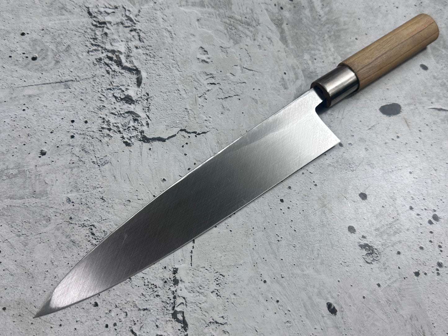 Vintage Sakai Bunkisaku Sashimi Knife 220mm Carbon Steel Wood Handle 2226