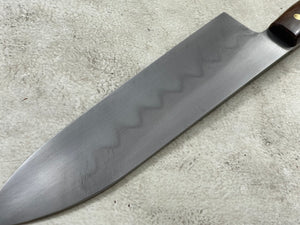 Kanefusa Full Tang Gyuto 230mm Teakwood Burl Set Brass Pins & Sheath