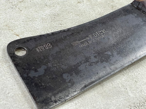 Vintage F. Dick Butcher Cleaver Knife 200mm Carbon Steel Blade Made in Germany 🇩🇪 1921