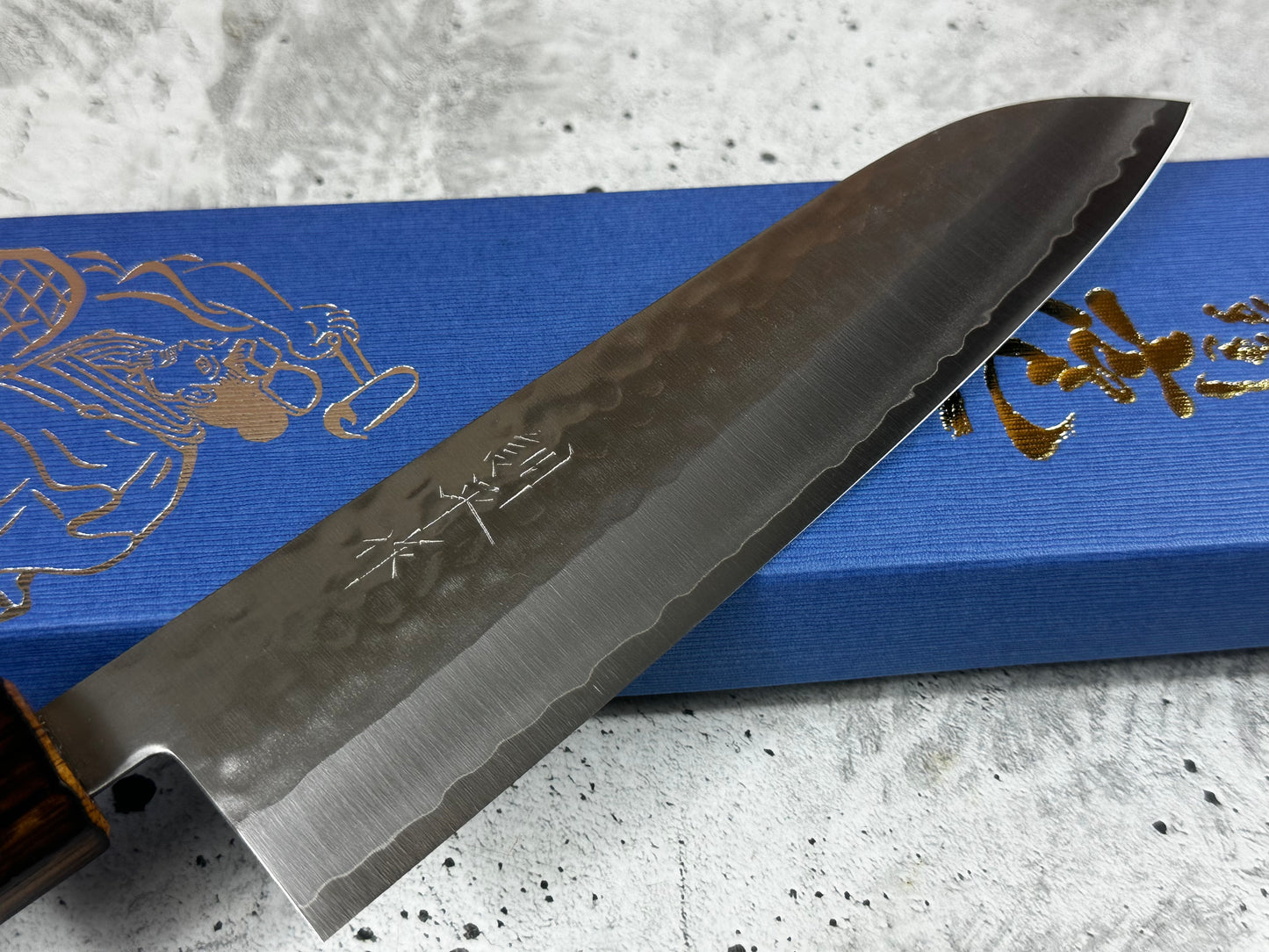 Masutani Kokuryu Tsutime Gyuto 180mm  VG1 Steel Oak Handle