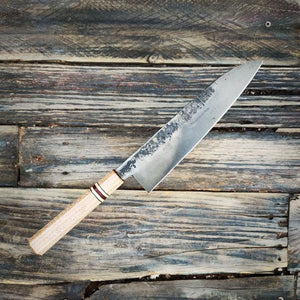 HG Blade Gyuto Knife 210mm Kurouchi Finish 1084 High Carbon Steel