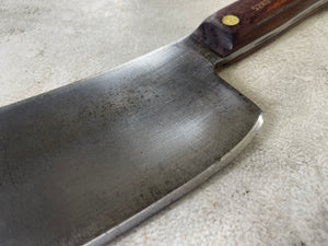 Vintage Dexter Butcher Cleaver Knife 220mm Carbon Steel Blade Made in USA 🇺🇸 1892