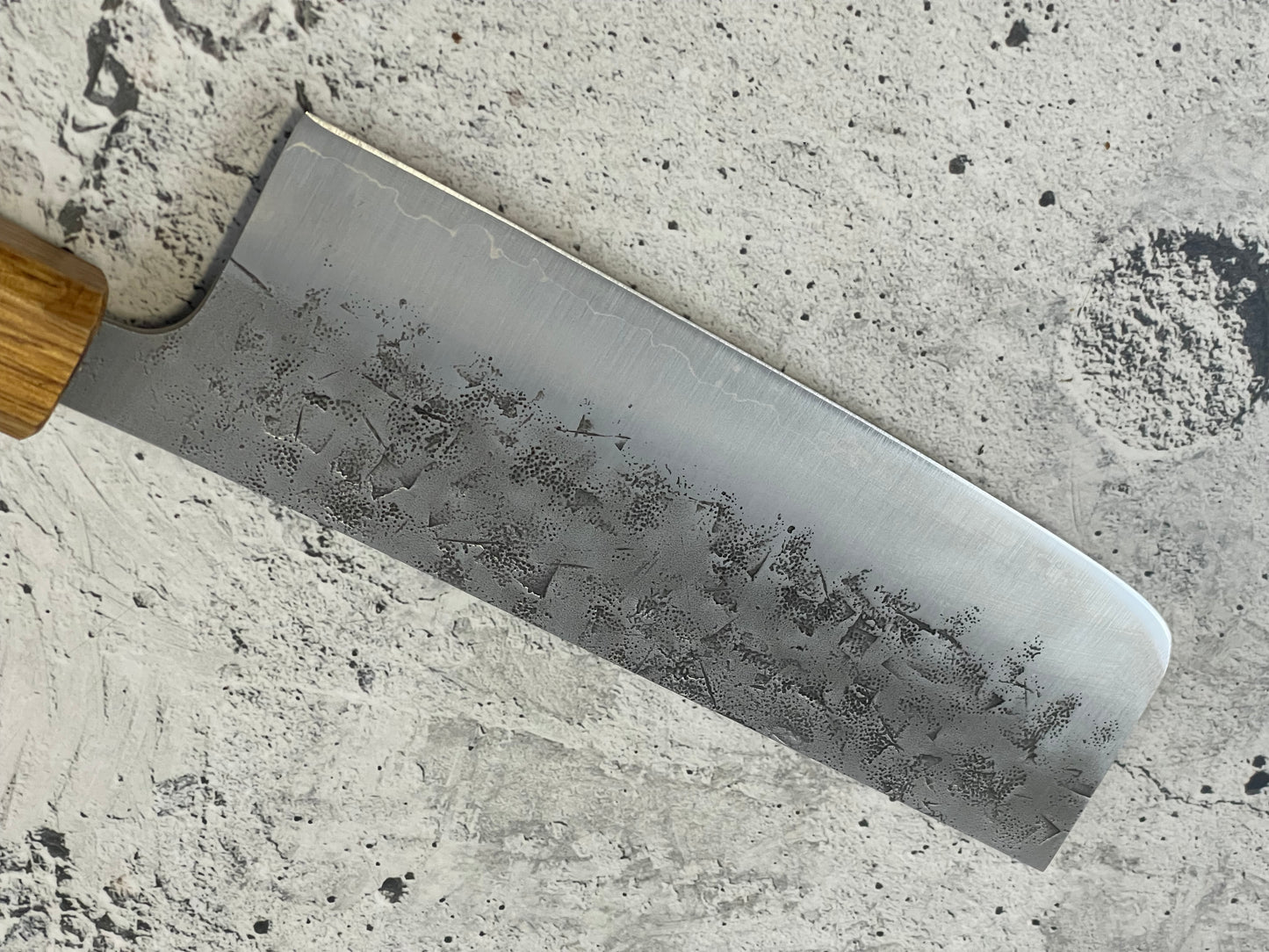 Tsunehisa SLD Washiji KOY Nakiri Knife 170mm - Made in Japan 🇯🇵 Oak Yaki Handle