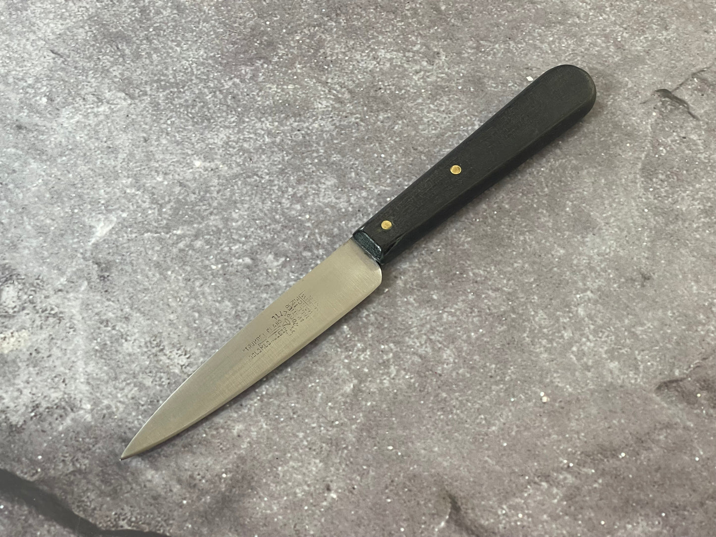 Vintage French Sabatier Trumpet - Gold Medal 1812 Paring Knife Stainless Steel Made in France 🇫🇷