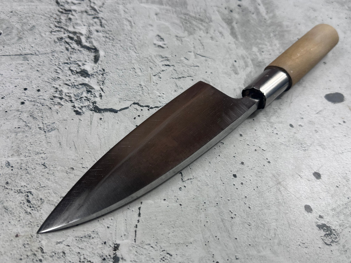 Vintage Sakai Takayuki Deba Knife 160mm Carbon Steel 2160